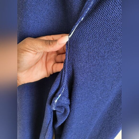 St. John Evening by Marie Gray Blue Knit Pants Size 6 - Picture 7 of 16